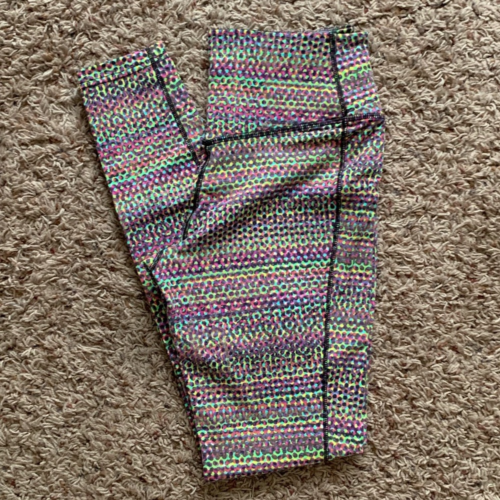 Nike Multicolor Patterned Leggings Dri-Fit Cotton Candy Tie Dye